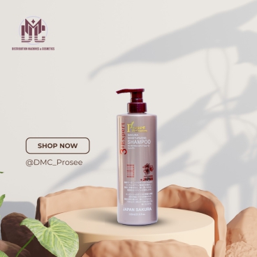 Dầu gội xả PROSEE Sakura Moisturizing tím 500ml PS2 - Dành tóc dầu, chống rụng tóc